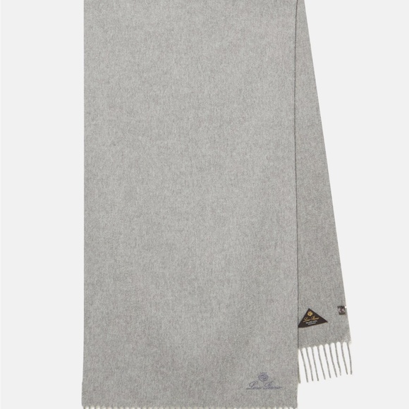 Loro Piana Womens 100% Cashmere Large "Unita" Scarf light grey - Picture 1 of 9